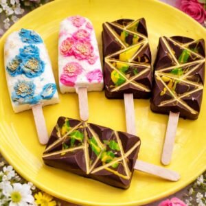 Kunafa chocolate icecream